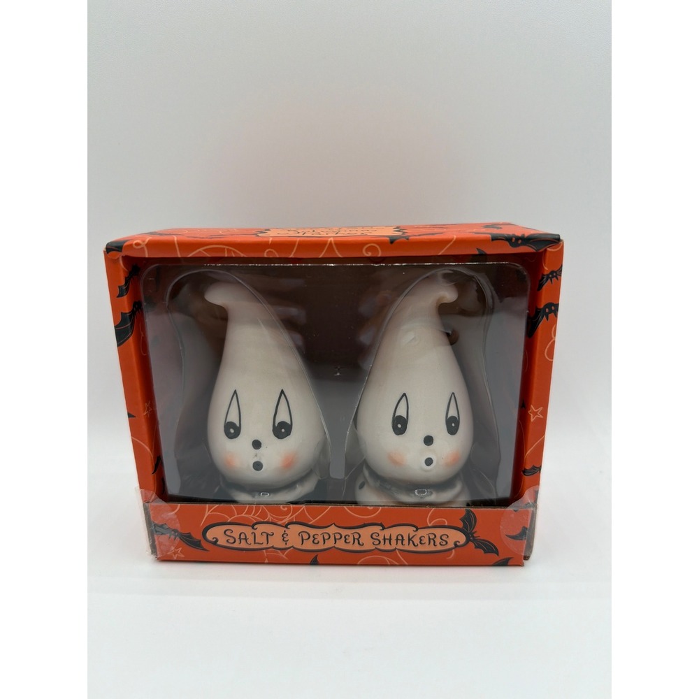 Johanna Parker Transpac Gus Ghost Salt & Pepper Shakers Halloween 2026